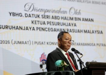 ABD Halim Aman ketika Majlis Penutupan Persidangan Penyelidikan Tatakelola, Integriti dan Antirasuah Peringkat Kebangsaan Kali Ke-5, di sini hari ini.