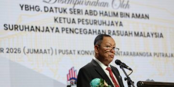 ABD Halim Aman ketika Majlis Penutupan Persidangan Penyelidikan Tatakelola, Integriti dan Antirasuah Peringkat Kebangsaan Kali Ke-5, di sini hari ini.
