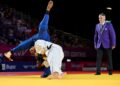 AKSI Amir Daniel Abdul Majeed ketika memenangi pingat emas Sukan Komanwel 2026.