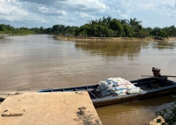 LOKASI kejadian seorang penyeludp dikhuatiri lemas semasa melarikan selepas diserbu anggota PGA kawasan stor haram Ngoh, Pisau Raut, Tumpat, Kelantan.