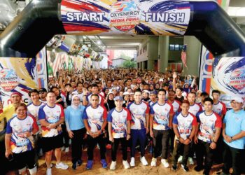 FAHMI Fadzil pada Larian Merdeka Oxyenergy Media Prima 2026, Balai Berita, Bangsar, Kuala Lumpur semalam.