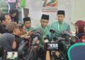 TAKIYUDDIN Hassan semasa sidang akhbar Muktamar Tahunan Pas Ke-72 di Pusat Tarbiah Islamiah Kelantan (Putuk), Pengkalan Chepa, Kota Bharu, Kelantan. - UTUSAN/MUSTAQIM KAMARUZAMAN
