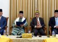 UNDANG Yang Empat ketika ditemui pemberita pada sidang akhbar di Kediaman Rasmi dan Balai Undang Luak Sungei Ujong, Ampangan, Seremban, hari ini.- UTUSAN/NOR SHAFIQAH MOHD. GHAZALI