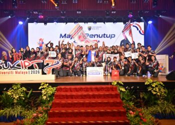 UNIVERSITI Putra Malaysia (UPM) muncul juara keseluruhan Sukan Institusi Pendidikan Tinggi (SUKIPT) 2026.-IHSAN SUKIPT