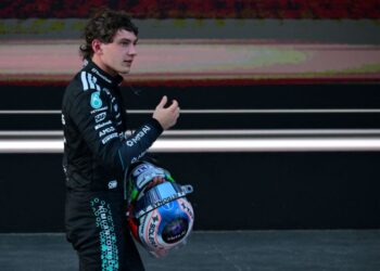 Kimi Antonelli mempunyai misi besar bangkit mencari podium pada Grand Prix Bahrain di Litar Antarabangsa Sepang (SIC) hujung minggu ini. - AFP