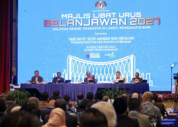 Perdana Menteri, Datuk Seri Anwar Ibrahim hadir pada Majlis Libat Urus Belanjawan 2027 di Kementerian Kewangan, Putrajaya pada Ogos lalu.