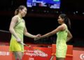 BEREGU wanita No. 5 dunia, Pearly Tan-M. Thinaah mara ke separuh akhir Sukan Asia 2026.-IHSAN MSN