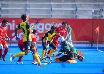 SPEEDY Tigers berpesta gol selepas membelasah 10-0 ke atas Thailand Stadium Gifu Prefectural Green, semalam. - AHF