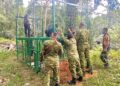 PERANGKAP harimau yang dipasang pihak Jabatan Perlindungan Hidupan Liar dan Taman Negara di Pos Perwor di Sungai Siput, Perak baru-baru ini. – UTUSAN/AIN SAFRE BIDIN