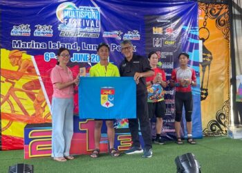 Ahmad Dani memenangi tempat ke-2 di dalam Kejohanan Triatlon Perak Multisport Festival