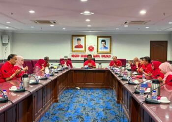 Mesyuarat Badan Perhubungan UMNO Negeri Sembilan yang diadakan di Seremban, semalam. - FACEBOOK MUSTAPHA NAGOOR