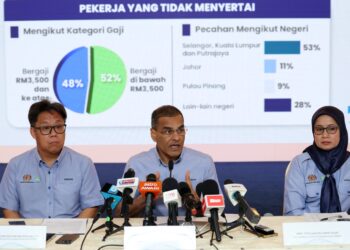 KUALA LUMPUR, 09 September 2026- Ketua Pegawai Eksekutif Kumpulan Pertubuhan Keselamatan Sosial (PERKESO), Datuk Seri Dr. Mohammed Azman Aziz Mohammed bercakap pada sidang akhbar carum Lindung 24 jam bagi perlindungan selepas waktu kerja di Menara PERKESO Jalan Ampang di sini hari ini. Gambar FAUZI BAHARUDIN