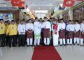 AFNAN Hamimi bersama delegasi Pas disambut (lima dari kiri) oleh Muhamad Akmal di Perhimpunan Agung UMNO (PAU) 2026.