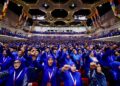 PERWAKILAN UMNO yang menghadiri Perhimpunan Agung UMNO di Pusat Dagangan Dunia Kuala Lumpur.-UTUSAN/ISKANDAR ISHAK