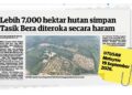 LAPORAN Utusan Malaysia pada 19 September lalu.