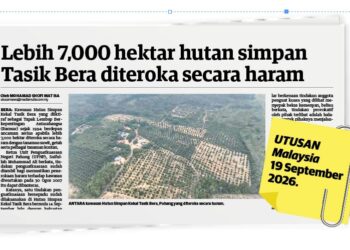 LAPORAN Utusan Malaysia pada 19 September lalu.