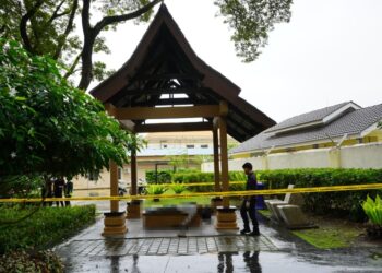 LOKASI seorang gelandangan ditemukan maut di sebuah pondok di Taman Rekreasi Persisiran Sungai Raja, Alor Setar, Kedah semalam.