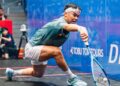 Ng Eain Yow berada di landasan terbaik mempertahankan pingat emas selepas mara ke suku akhir pada Sukan Asia Aichi-Nagoya 2026 di Nagoya, Jepun, hari ini. - Ihsan WSF