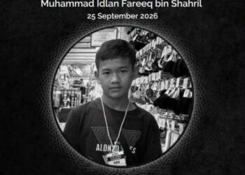 JENAZAH mangsa dibawa ke HTJ Seremban untuk proses bedah siasat.