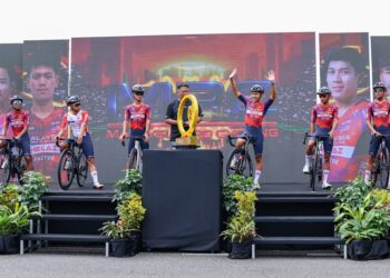 Barisan pelumba Malaysia Pro Cycling (MPC) yang turun beraksi pada saingan Le Tour de Langkawi 2026 (LTdL26) bermula hari ini. UTUSAN/Iskandar Ishak