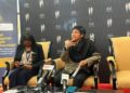 AZALINA Othman Said (tengah) ketika sidang media sidang media selepas Sesi Pendengaran Awam JKPK RUJ Kebebasan Maklumat 2026 di Parlimen Malaysia, di sini, hari ini.
