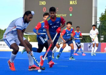 AKSI pemain remaja kebangsaan menentang India dalam separuh akhir Piala Remaja Asia 2026 yang menyaksikan skuad Young Tigers tewas 1-3 di Moqi, China, kelmarin. - FB JUNIOR ASIA CUP 2026