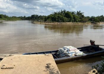 LOKASI kejadian seorang penyeludp dikhuatiri lemas semasa melarikan selepas diserbu anggota PGA kawasan stor haram Ngoh, Pisau Raut, Tumpat, Kelantan.