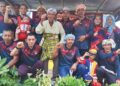 PESERTA  Program Hari Malaysia Peringkat Komuniti Tali Air, Kampung Gertak Kechupu Teras, Kubang Kerian, yang diadakan di Dataran Tali Air Wakaf Ustaz Zul, Kubang Kerian Kelantan.