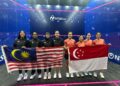 Malaysia mudah menewaskan Singapura 3-0 dalam aksi terakhir berpasukan Kumpulan A pada Sukan Asia Aichi-Nagoya 2026 di Nagoya, Jepun, hari ini.