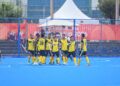 Skuad hoki negara memperoleh kemenangan berharga apabila menewaskan Pakistan 5-4 dalam aksi Kumpulan B Sukan Asia Aichi-Nagoya 2026, hari ini. - Asian Hockey Federation