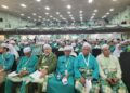 SEBAHAGIAN perwakilan Pas yang hadir sesi perbahasan Muktamar Pas Kali Ke-72 di Pusat Tarbiah Islamiah Kelantan (Putik) di Pengkalan Chepa, Kota Bharu, Kelantan. - UTUSAN/MUSATQIM MOHAMED