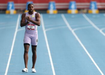 NOAH Lyles. - AFP