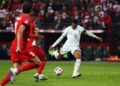 PENYERANG Perancis, Kylian Mbappe meledak gol pembukaan ketika membantu Les Bleus menewaskan Turkiye 1-0 dalam aksi Liga Negara-Negara di Stadium Kocaeli, Izmit, semalam. - AFP