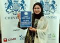 NURFARHANI Abdul Japar terpilih sebagai antara menerima biasiswa Chevening tajaan United Kingdom (UK).