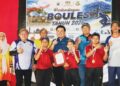 Zorimas Mohd Kudin dalam majlis penutupan pertandingan Boules peringat Negeri Sabah di SK Tambulaong Tuaran baru-baru ini.