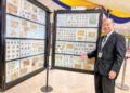 GOH Kien Boon menunjukkan antara koleksi Kingdom of Perlis di Pameran Setem Lima Negara Perlis Malaysia 2026 di Dewan 2020, Kangar, Perlis, semalam. – UTUSAN/MOHD. HAFIZ ABD. MUTALIB