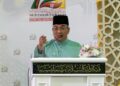 MUHAMMAD Sanusi Md. Nor semasa penggulungan Ucapan Dasar Presiden Pas sempena Muktamar Tahunan Pas Ke-72 di Pusat Tarbiah Islamiah Kelantan (Putik), Pengkalan Chepa, Kota Bharu, Kelantan. - UTUSAN/MUSTAQIM MOHAMED