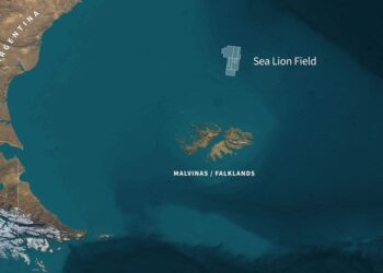 GAMBAR menunjukkan medan minyak Sea Lion. - AFP