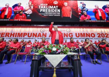 AHMAD Zahid Hamidi ketika Majlis Taklimat Presiden sempena Perhimpunan Agung UMNO 2026 di WTCKL Kuala Lumpur, hari ini. – UTUSAN/ISKANDAR ISHAK