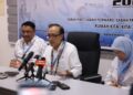 Masidi Manjun dalam sidang akhbar sempena Konvensyen Gabungan Rakyat Sabah (GRS) 2026 bertempat di Dewan Tun Mustapha, Kudat - Ihsan GRS