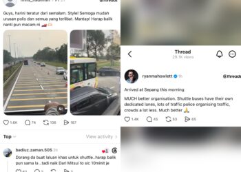 Pengurusan trafik dan pengangkutan bagi pengunjung Formula Satu (F1) Grand Prix (GP) Bahrain di Litar Antarabangsa Sepang (SIC) pagi ini mendapat reaksi positif apabila disifatkan lebih teratur berbanding semalam.