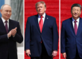 DARI KIRI: Vladimir Putin, Donald Trump dan Xi Jinping.- AFP