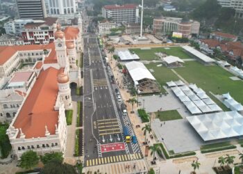 LOKASI penganjuran KL Marathon di Dataran Merdeka.-MEDIA SOSIAL