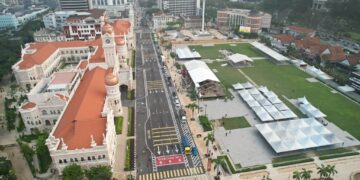 LOKASI penganjuran KL Marathon di Dataran Merdeka.-MEDIA SOSIAL