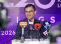 MENTERI Ekonomi, Akmal Nasrullah Mohd Nasir ketika bercakap pada sidang media Majlis KL20 Kuala Lumpur di The Campus Ampang.