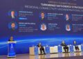 AKMAL Nasrullah Mohd. Nasir ketika berucap pada sesi pleno pembukaan Persidangan Minyak dan Gas Turkmenistan (OGT 2026)