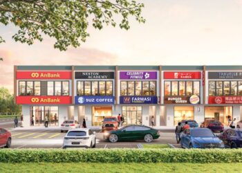 AMAN22 menawarkan kedai dua tingkat dengan harga antara RM781,850 hingga RM1.83 juta.