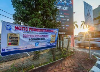 MAJLIS Bandaraya Kuala Terengganu (MBKT) melaksanakan pembayaran parkir menggunakan aplikasi Setel bermula 1 Oktober lalu dan sedang melalui fasa percubaan sehingga 15 Oktober ini.
– UTUSAN/PUQTRA HAIRRY