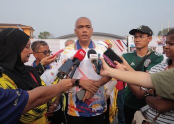 KHAIRUDIN Abu Hanipah ditemui pemberita pada sambutan Hari Sukan Negara Peringkat Negeri Perak 2026 di Kompleks Belia dan Sukan Negeri Perak di Ipoh hari ini.
