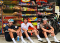 GELAGAT pelumba Formula Satu (F1), Carlos Sainz Jr. (tengah) bergambar di hadapan sebuah kedai runcit bernama ‘Pit Stop’ di Langkawi menarik perhatian pengguna media sosial.